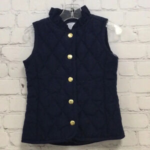 Crown & Ivy 2T Navy Blue Quilted Snap Button Vest
